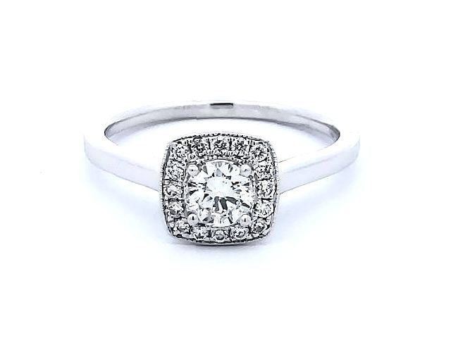 0.55 ctw Halo Style Ring