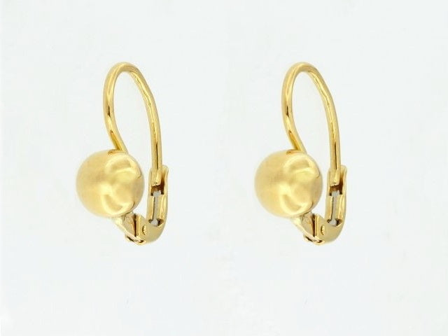 18KT French Back Ball Earrings