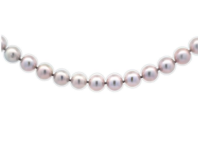 14kt Freshwater Grey Pearl Strand