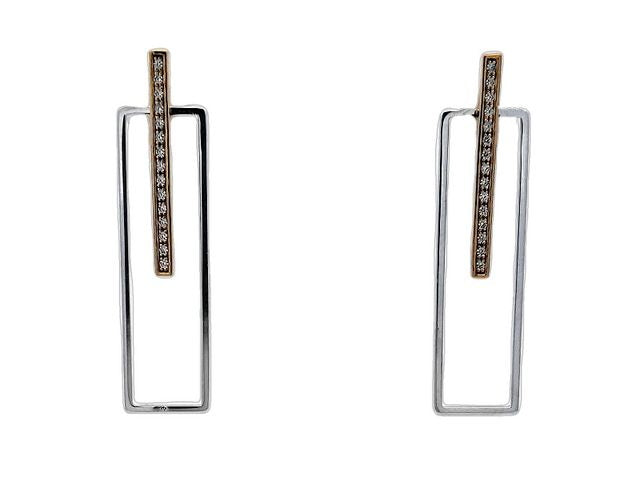 ELLE Horizon Framed Stick Earrings