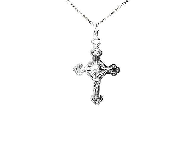 10KT White Gold Crucifix