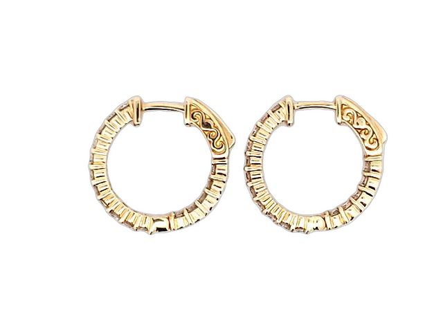 0.93 ct Hoop Earrings