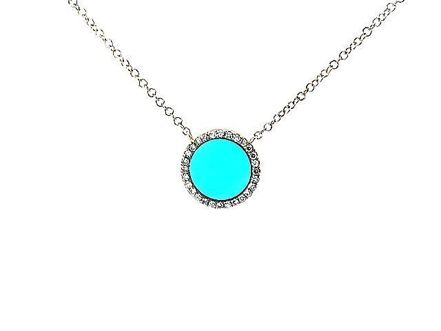 Turquoise & Diamond Necklace