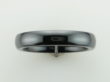 Polished Black Ceramic Ring