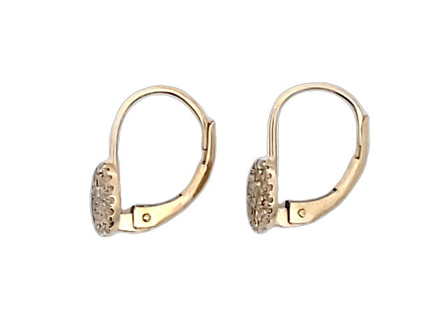 Pavee Diamond French Back Earrings