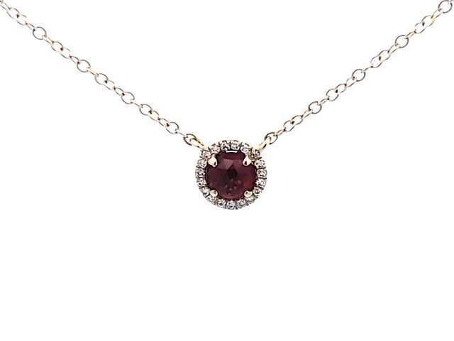 Garnet & Diamond Pendant