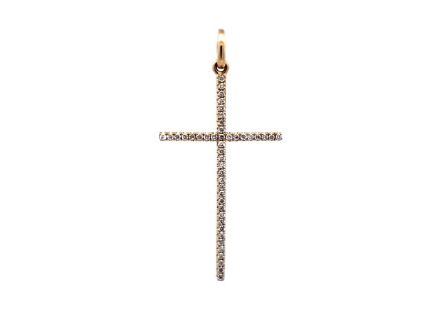 Diamond Set Cross