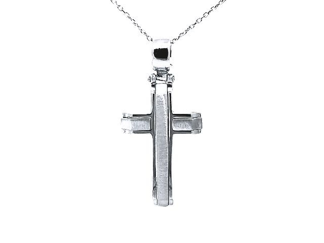 10KT Textured Cross