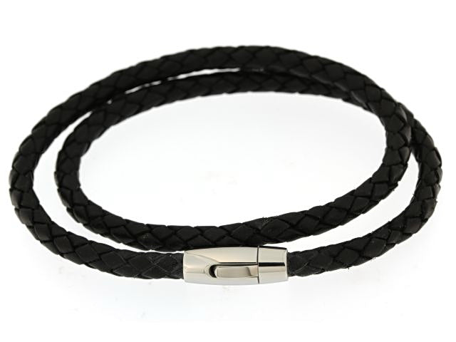 Double Wrap Leather Bracelet