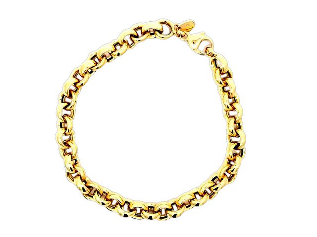 14KT Rolo Link Bracelet