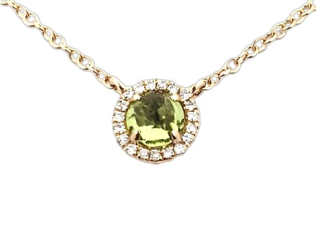 Peridot & Diamond Necklace