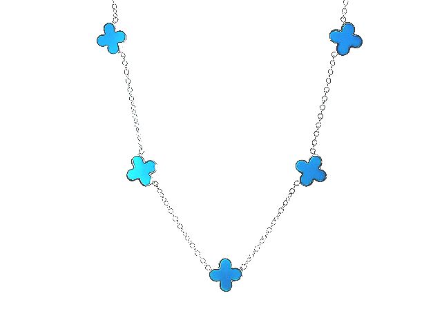 14KW Lucky Clover Necklace