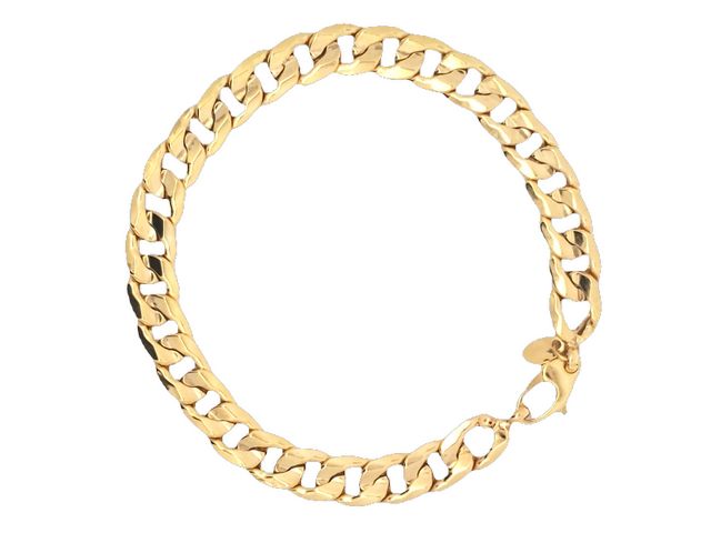 10KT Curb Link Bracelet