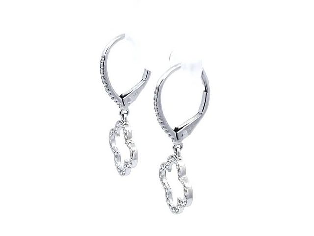 Quatrefoil Diamond Earrings