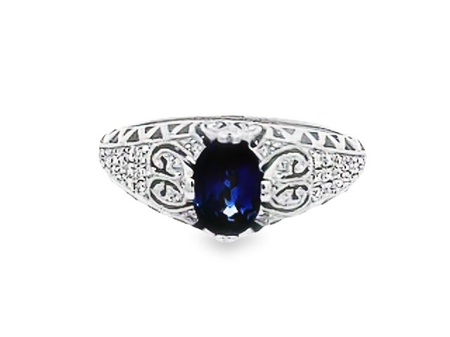 Sapphire and Diamond Ring