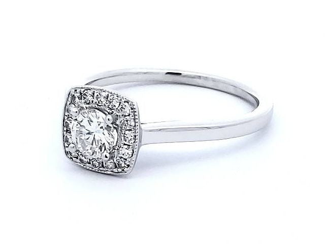 0.55 ctw Halo Style Ring