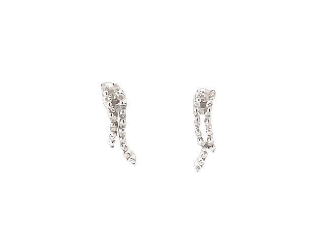 14kw .50ctw Dble Row Drop Earring