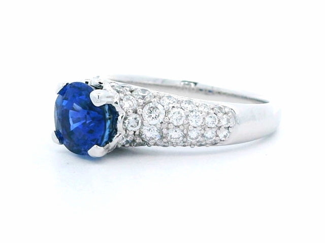 18KT Sapphire and Diamond Ring