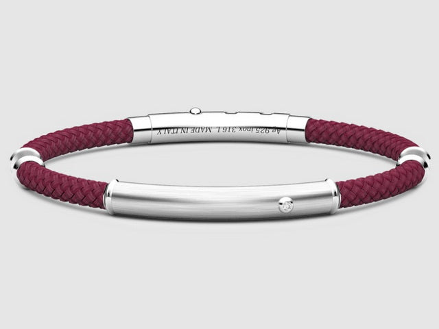 Bracelet with Red Ships Cable