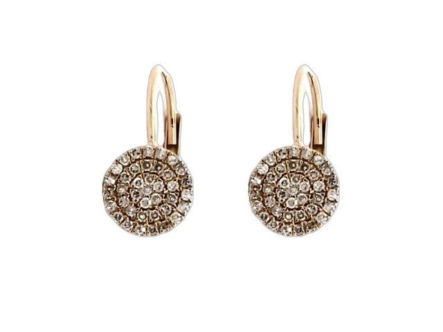 Pavee Diamond French Back Earrings