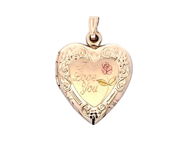 10KT Yellow Gold Heart Locket