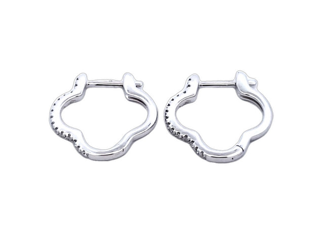 Quatrafoil Diamond Earrings