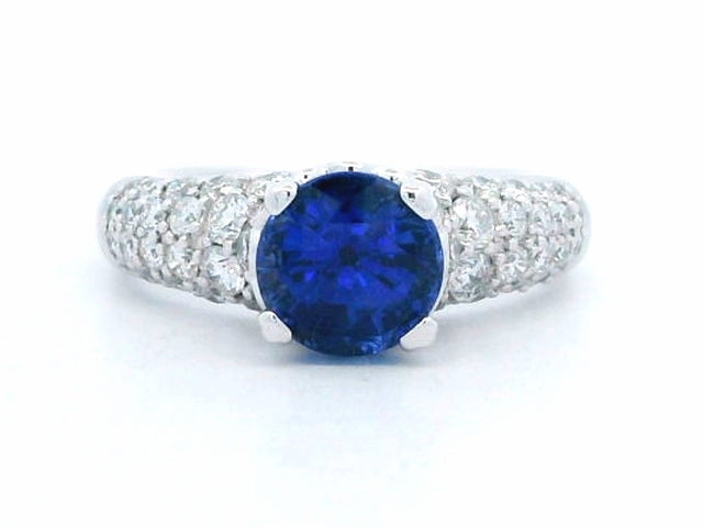 18KT Sapphire and Diamond Ring