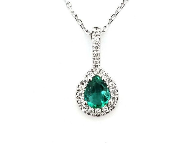 Emerald & Diamond Necklace