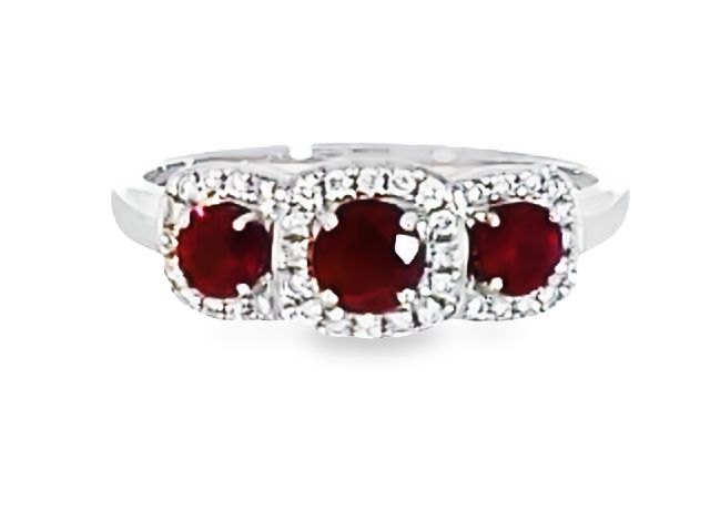 18KT Ruby and Diamond Ring