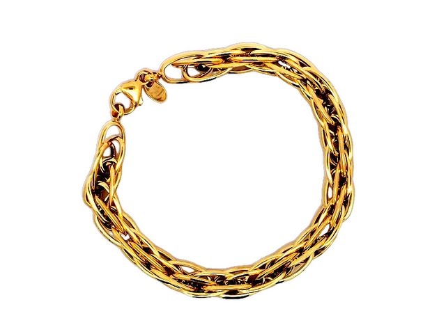 14KT Fancy Woven Link Bracelet