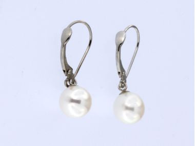 French Back Pearl Earrings