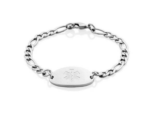 Gents Steelx Medic Alert Bracelet