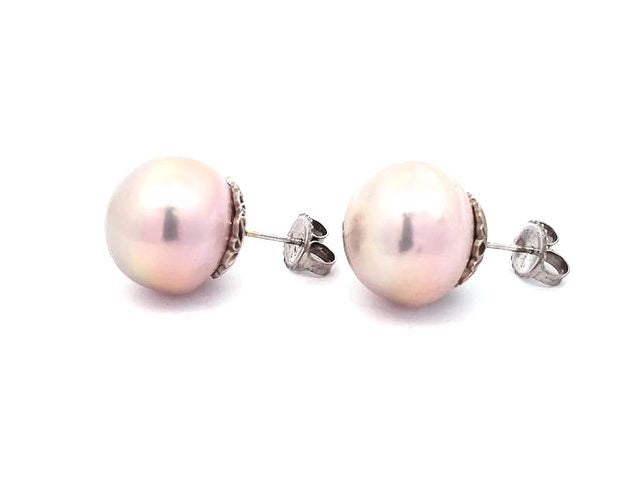 14 - 15 mm FW Pearl Earrings