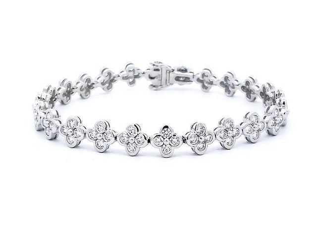 Diamond Quatrefoil Bracelet