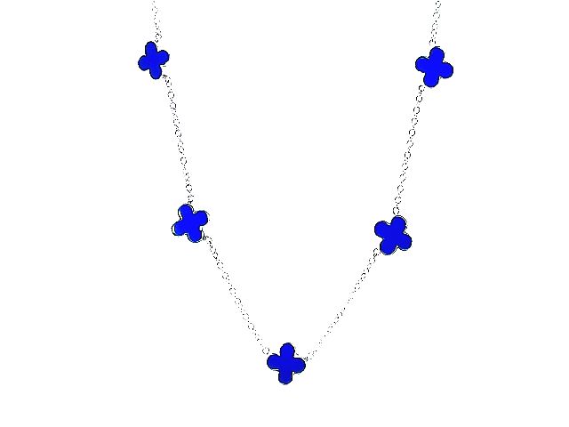 14KW Lucky Clover Necklace