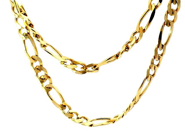 10KT Figaro link Necklace.