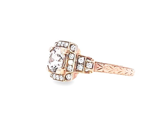 Morganite & Diamond Ring