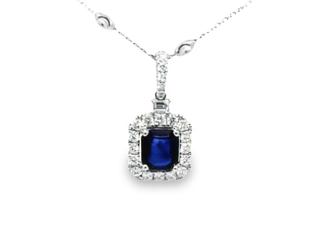 Sapphire & Diamond Pendant