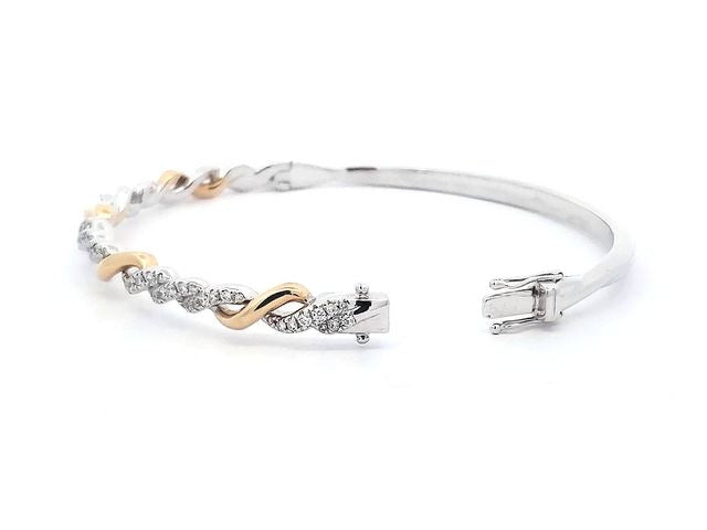 18KT Diamond Bangle