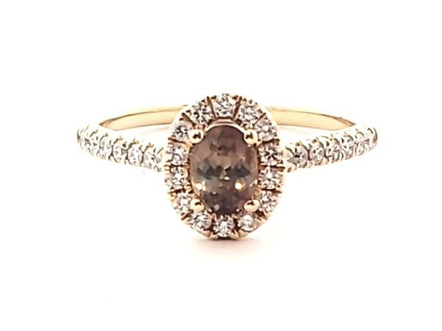 Lady's Halo Oval Alexandrite a