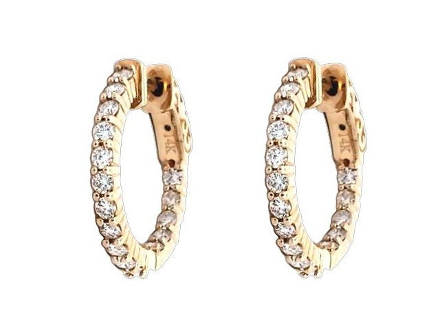 0.93 ct Hoop Earrings