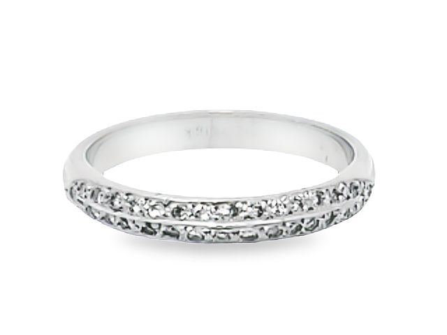 14kt. Pave Set (.16ctw) Dia. Band