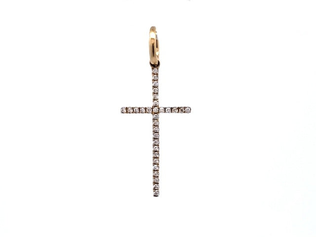 Diamond Set Cross