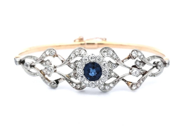 Antique Sapphire & Diamond Bracelet