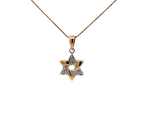 14kyw .05ctw Star Pendant