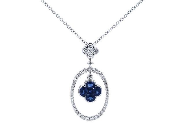 Sapphire & Diamond Necklace