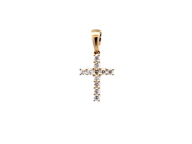 Diamond Set Cross