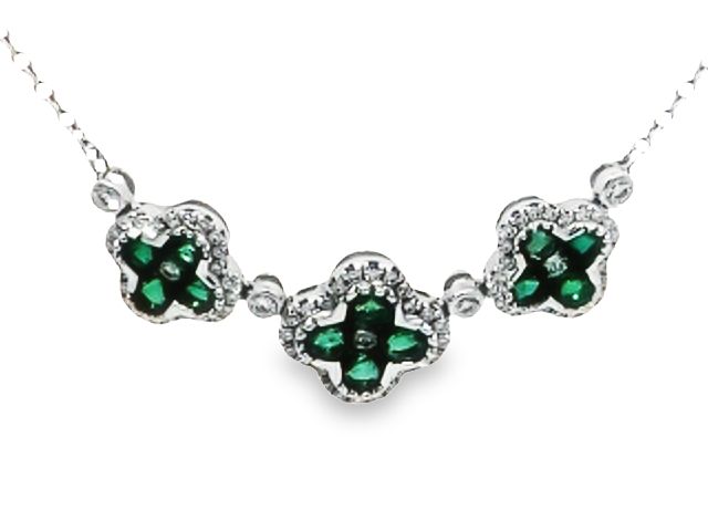 Emerald Quatrefoil