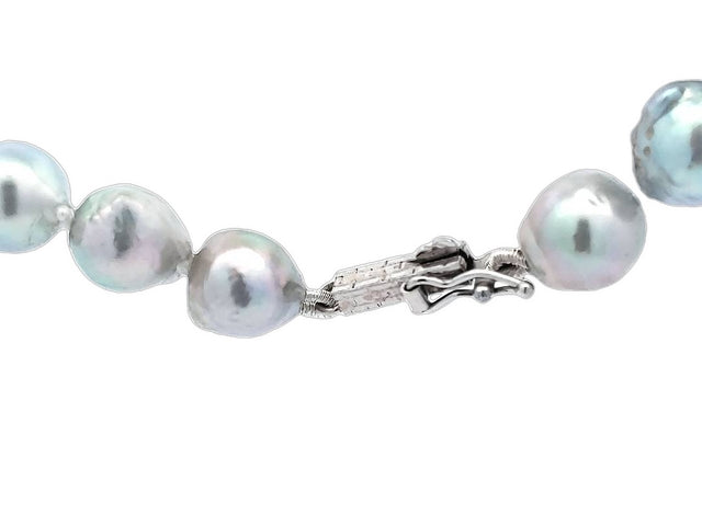 18" Baroque Grey Pearl Strand