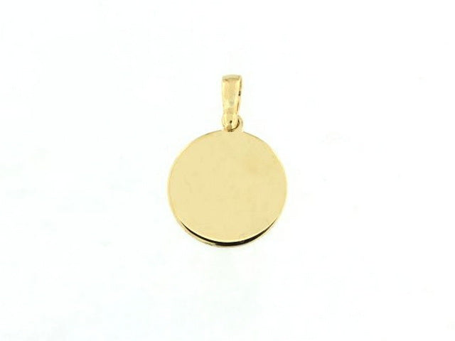 10KT Gold Circle Pendant